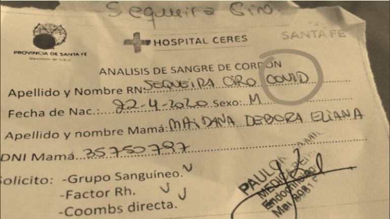 Le pusieron de segundo nombre “Covid” a un bebé en Santa Fe.