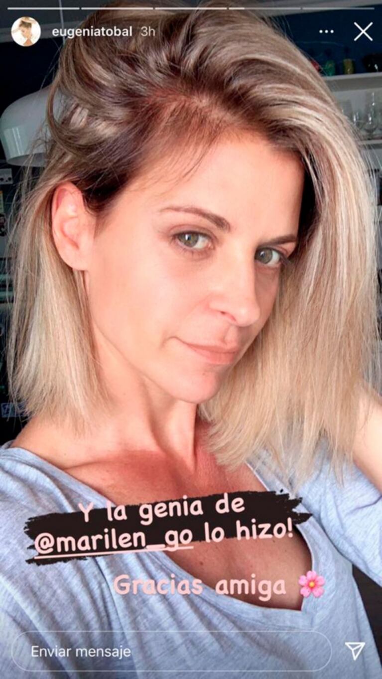 ¡Le quedó divino! Eugenia Tobal se animó a un nuevo look: “Se vienen grandes cambios”