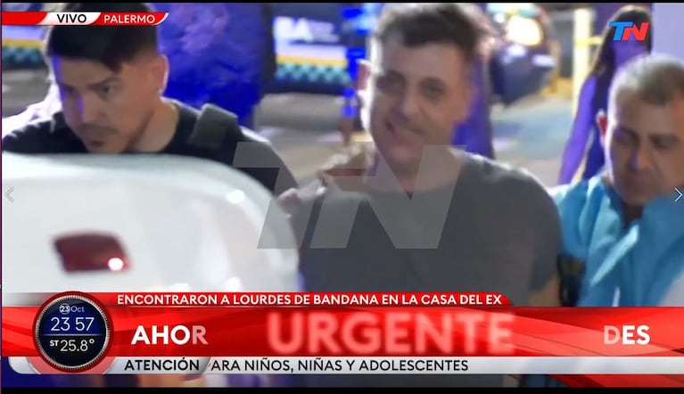 Leandro García Gómez detenido por el secuestro de Lourdes Fernández. Captura: TN