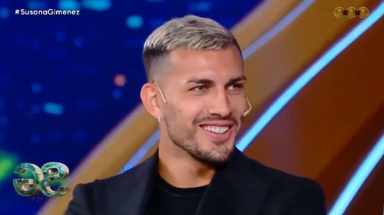 Leandro Paredes en lo de Susana Giménez. (Foto: Captura Telefé).