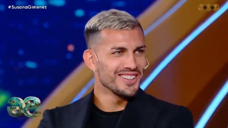 Leandro Paredes en lo de Susana Giménez. (Foto: Captura Telefé).