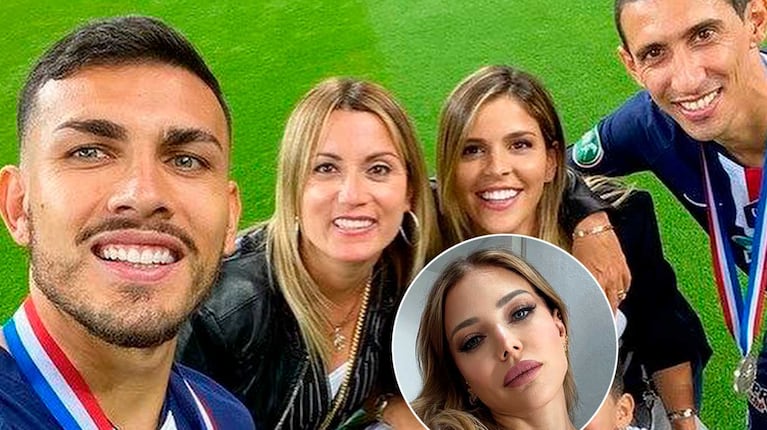 Leandro Paredes, Jorgelina Cardozo, Camila Galante, Ángel Di María y Evangelina Anderson (Fotos: Instagram)