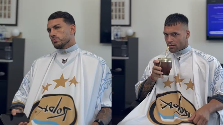 Leandro Paredes y Lautaro Martínez. Crédito: Captura video