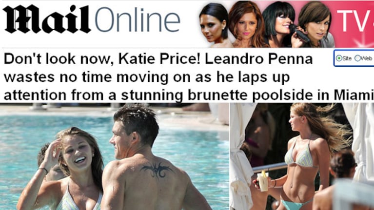 Leandro Penna, soltero en las playas de Miami. (Foto: Daily Mail)