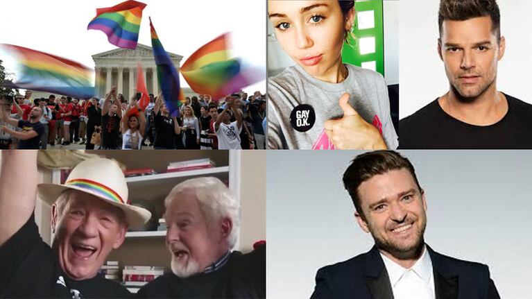 Legalizaron el matrimonio igualitario en Estados Unidos: así lo celebraron los famosos de Hollywood