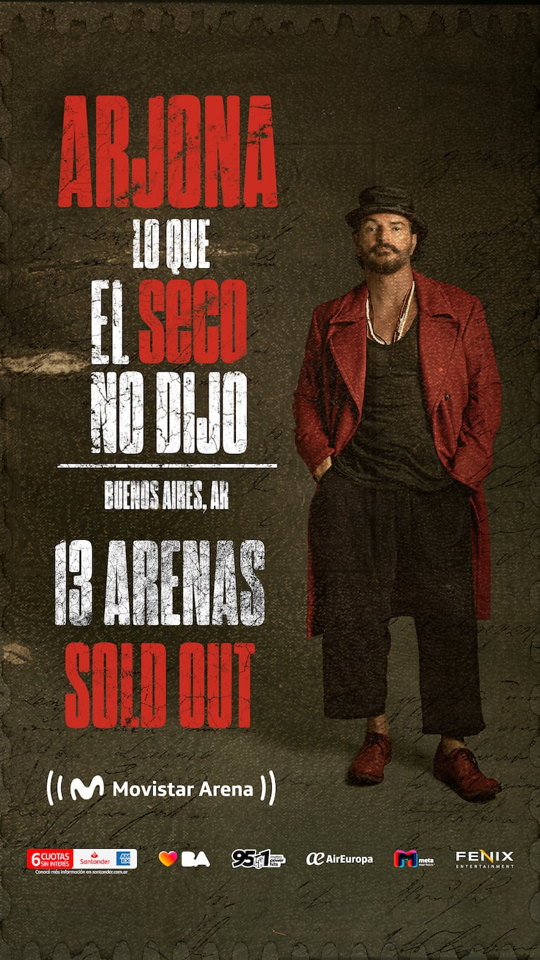 Lejos de tratarse de un anuncio aislado, este logro confirma el vínculo extraordinario entre Arjona y el público argentino.