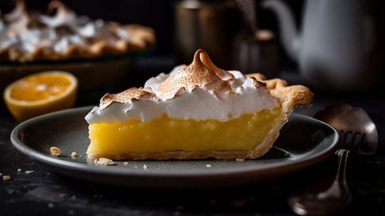 Lemon pie, un postre con mucha historia en Argentina. Foto: Freepik