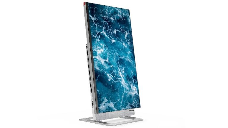 Lenovo presenta Yoga AIO 7, un ordenador de sobremesa 'todo en uno' con pantalla rotatoria. Foto: DPA.