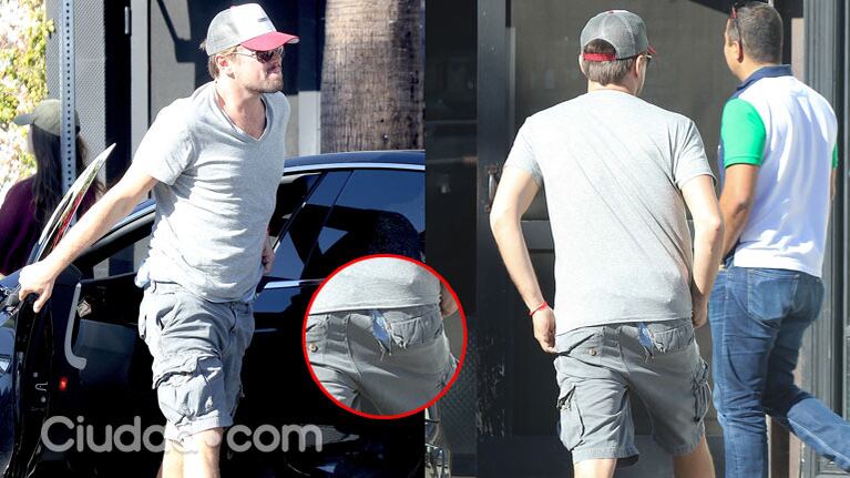 Leo DiCaprio protagonizó un verdadero blooper fashion (Fotos: Grosby Group).