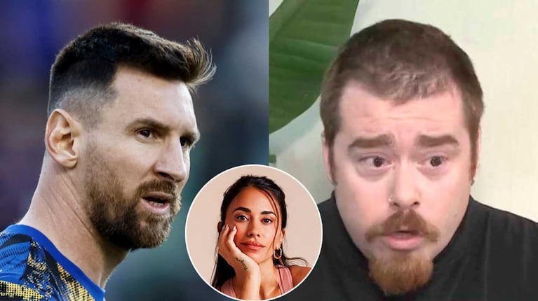 Leo Messi, Antonela Roccuzzo y Migue Granados (Fotos: Capturas América / Instagram @leomessi)