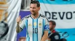 Leo Messi en el partido de la Selección argentina contra Argelia en el MUNDIAL™ (Foto: AP).
