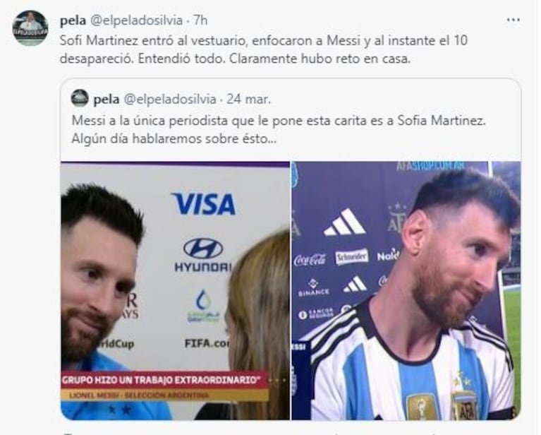 Leo Messi gambeteó a Sofi Martínez y las redes se llenaron de memes