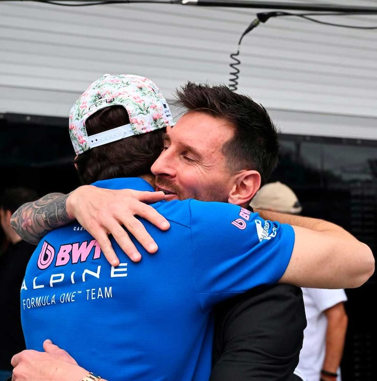 Leo Messi y Franco Colapinto (Fotos: Instagram @francolapinto)
