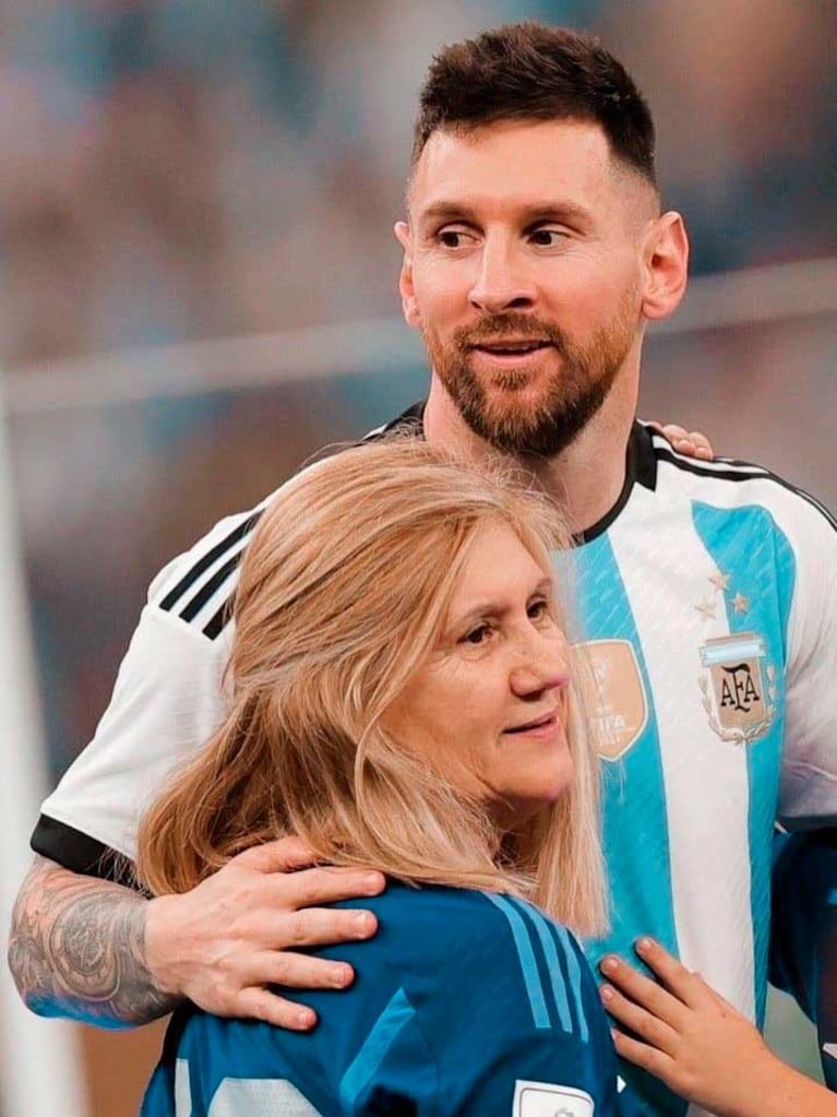 Leo Messi y su mamá Celia (Foto: Instagram @antonela_reccuzzo)