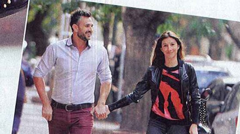 Leo Montero junto a su mujer en Cañitas (Foto: Paparazzi)