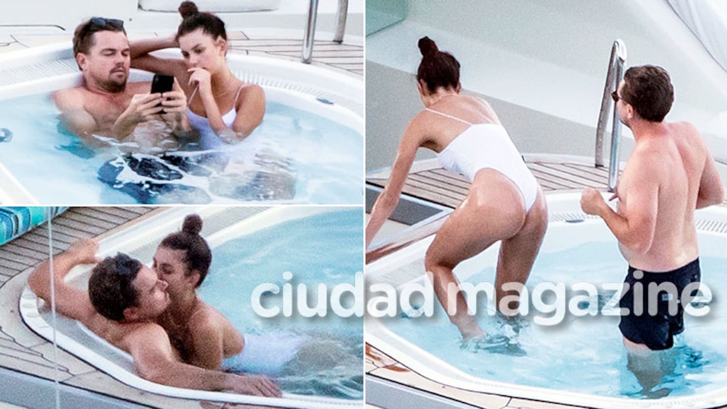 Leonardo DiCaprio, mimoso en un jacuzzi con Camila Morrone (Fotos: Grosby Group)