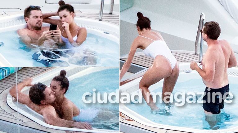 Leonardo DiCaprio, mimoso en un jacuzzi con Camila Morrone (Fotos: Grosby Group)