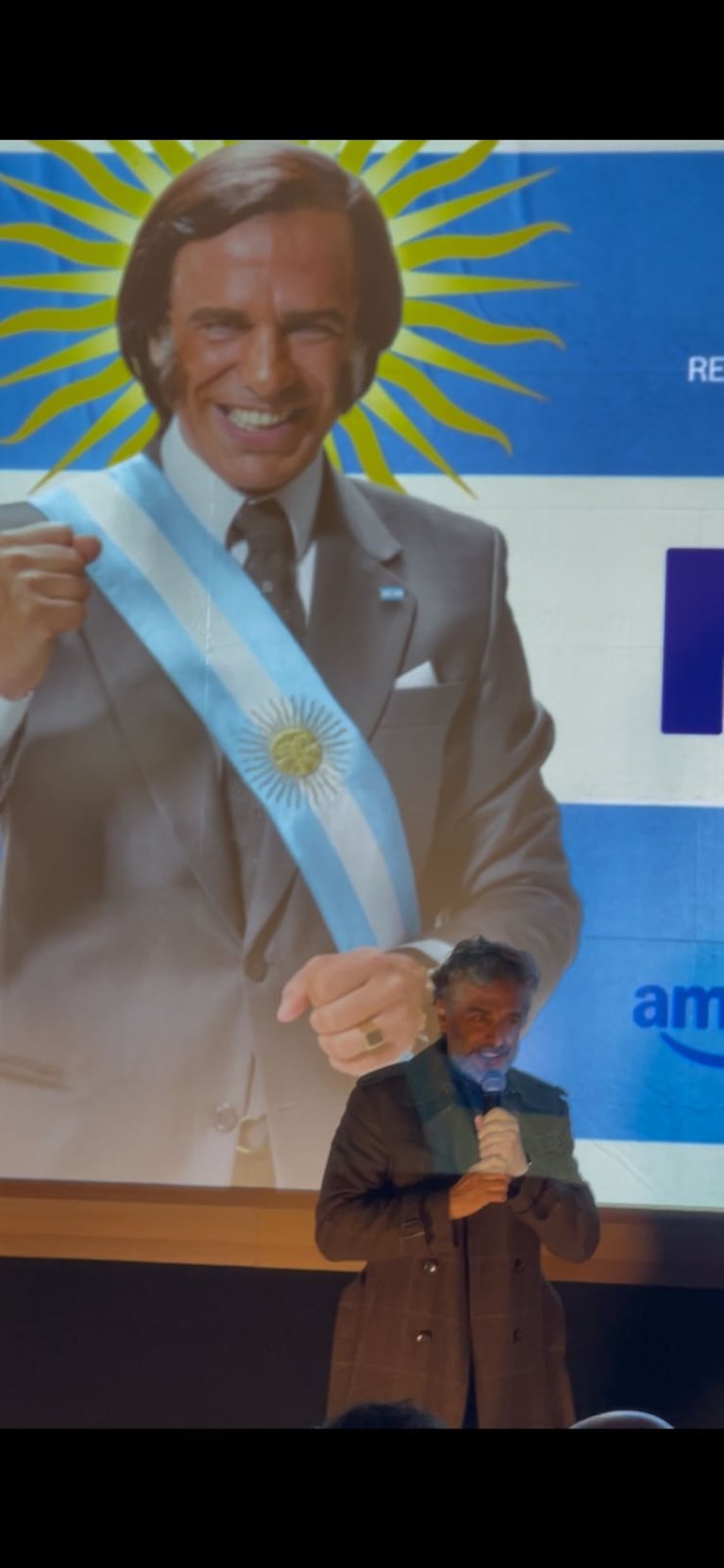 Leonardo Sbaraglia en la presentación de los primeros capítulos de la serie Menem para la prensa. Foto: Ciudad Magazine