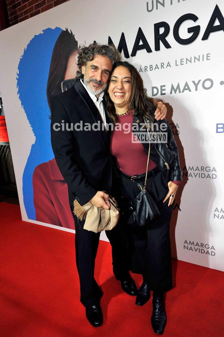 Leonardo Sbaraglia y Lorena Vega. (Foto: Movilpress)
