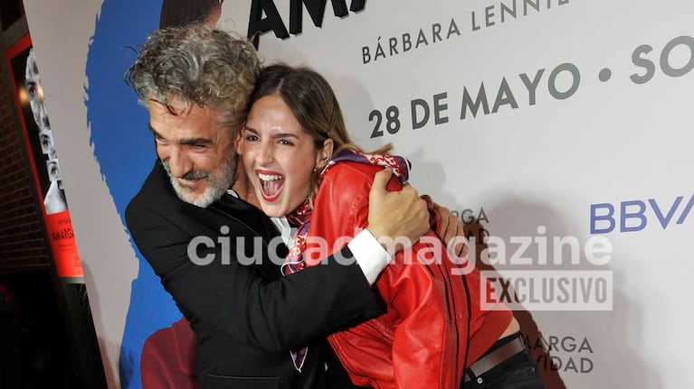 Leonardo Sbaraglia y su hija, Julia.