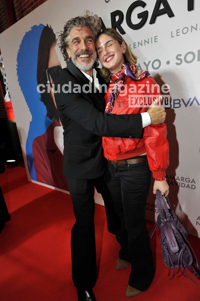 Leonardo Sbaraglia y su hija, Julia. (Foto: Movilpress)