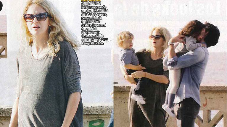 Leonora Balcarce lució su pancita de cinco meses (Fotos: Paparazzi).