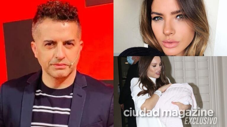 Letal comentario de De Brito cuando le preguntaron qué opina del saludo de la China a Pampita por su el nacimiento de su beba (Fotos: Web y Movilpress)