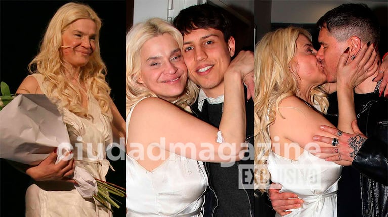 Leticia Brédice estrenó su obra acompañada por su hijo y su pareja (Fotos: Movilpress).