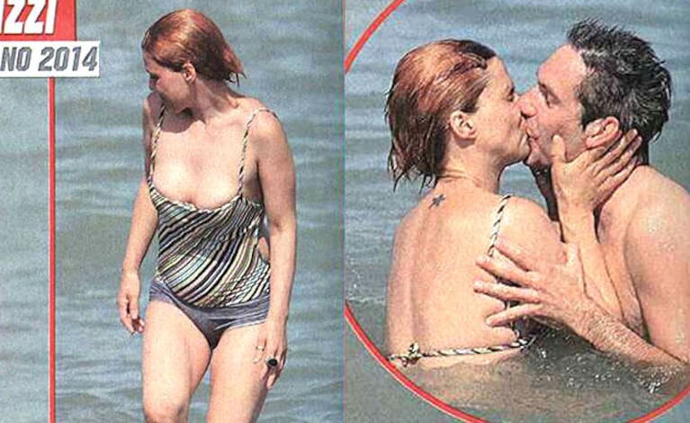 Leticia Brédice y su pareja, muy apasionados en Pinamar (Fotos: Paparazzi). 