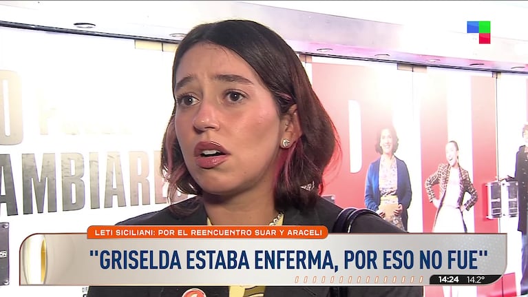 Leticia Siciliani habló de Adrián Suar y Araceli González (Foto: captura de América).