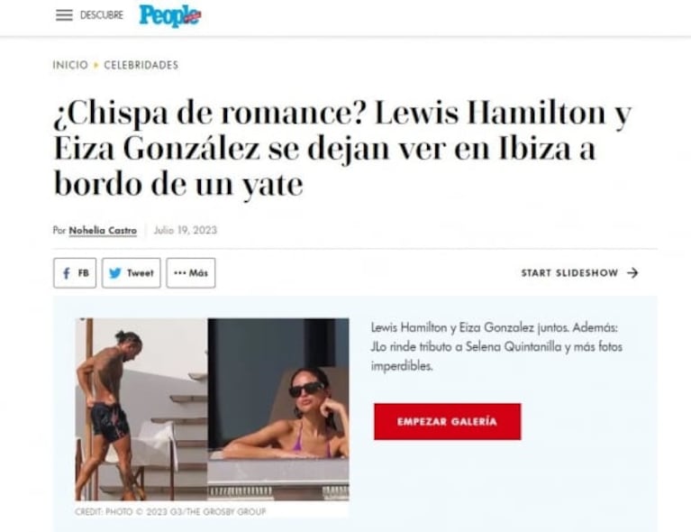 Lewis Hamilton se habría sentido usado por Shakira y la hizo bajar del motorhome