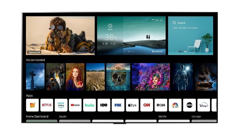 LG anuncia webOS 6.0 con control por voz, recomendaciones personalizadas y mayor conectividad. Foto: DPA.