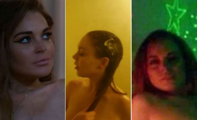 Lindsay Lohan desnuda en The Canyons. (Fotos: Web)