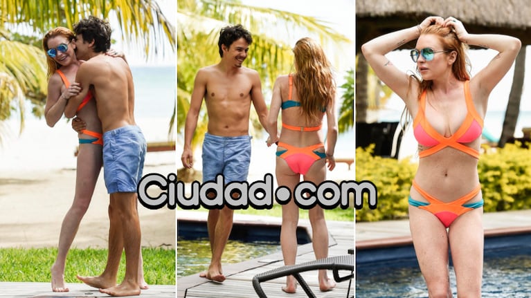 Lindsay Lohan y Egor Tarabasov, de vacaciones (Foto: Grosby Group)