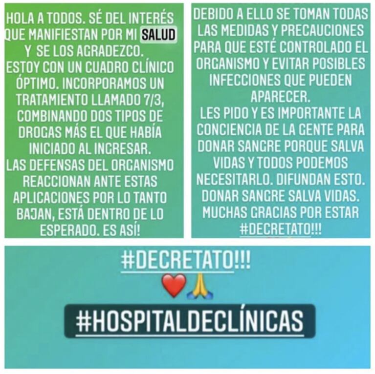 Lío Pecoraro contó cómo sobrelleva su nuevo tratamiento contra la leucemia: "Estoy con un cuadro clínico óptimo"