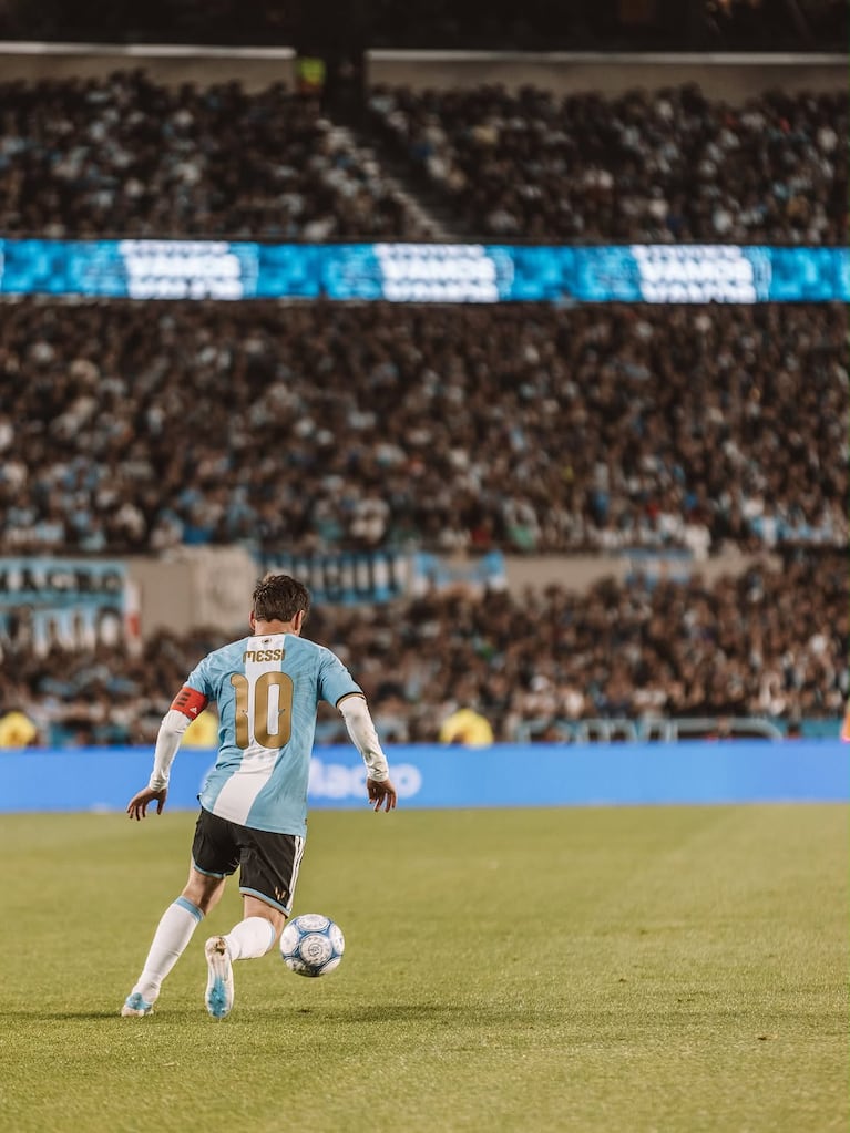 Lionel Messi en su despedida de la Selección argentina en el Monumental (Foto: Instagram).