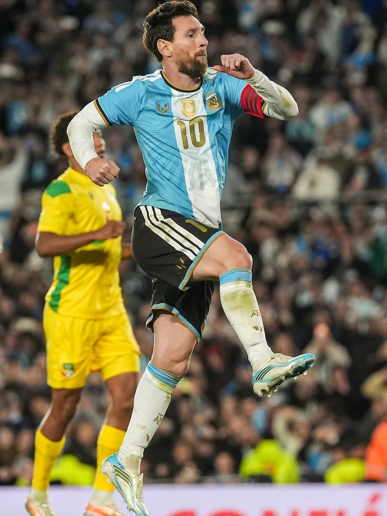 Lionel Messi en su despedida de la Selección argentina en el Monumental (Foto: Instagram).
