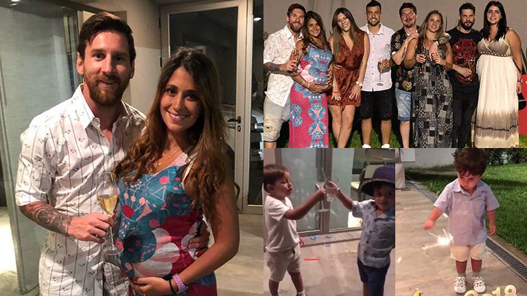 Lionel Messi festejó Año Nuevo en Rosario con su familia: ¡mirá la súper pancita de 7 meses de Antonela Roccuzzo!