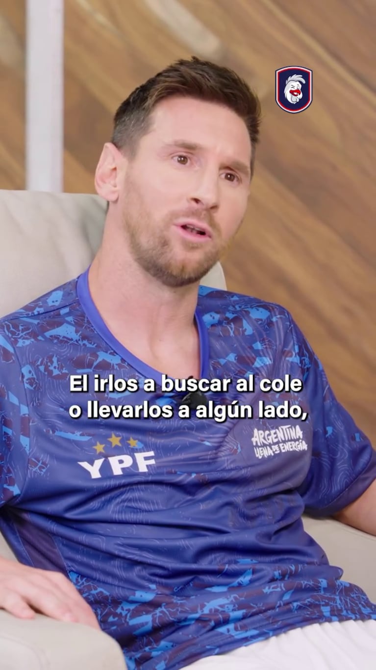 Lionel Messi habló de Antonela Roccuzzo en una entrevista (Foto: captura Lo del Pollo).