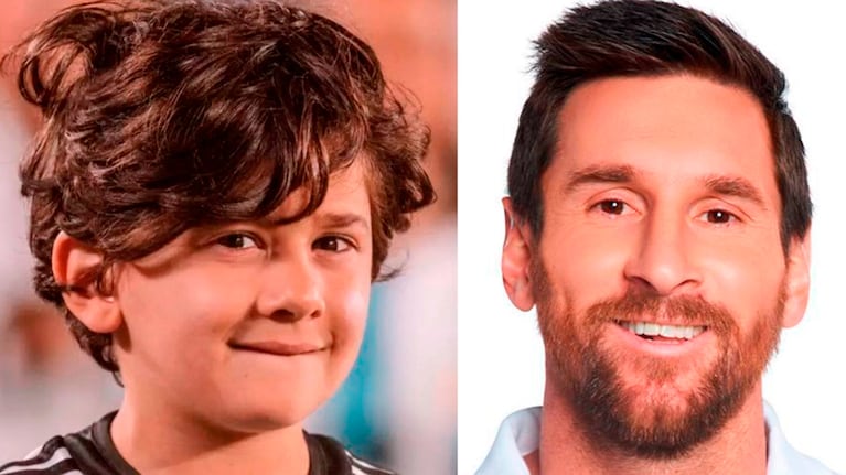 Lionel Messi jugó al fútbol con su hijo Ciro y casi no lo dejó tocar la pelota.