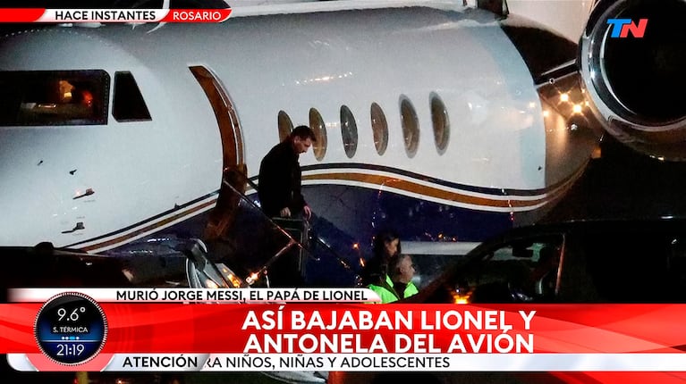 Lionel Messi llegó a Rosario para despedir a su papá, Jorge Messi: