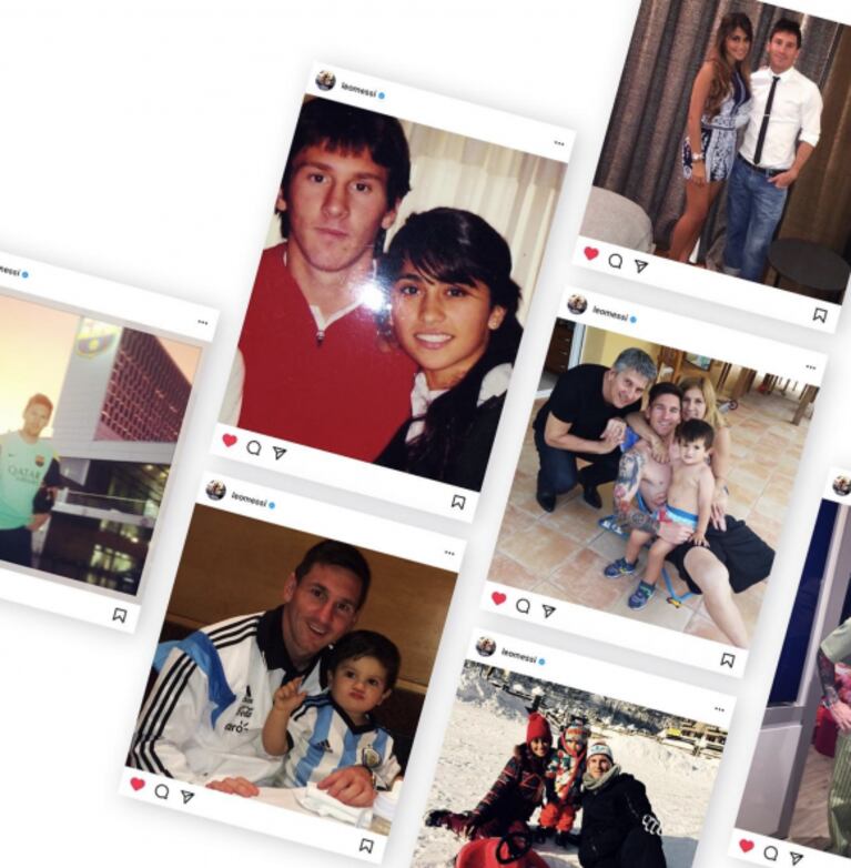 Lionel Messi superó los 300 millones de seguidores en Instagram y lo celebró con un tierno collage de fotos