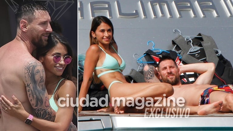 Lionel Messi y Antonela Roccuzzo, de vacaciones en Ibiza (Foto: GrosbyGroup)