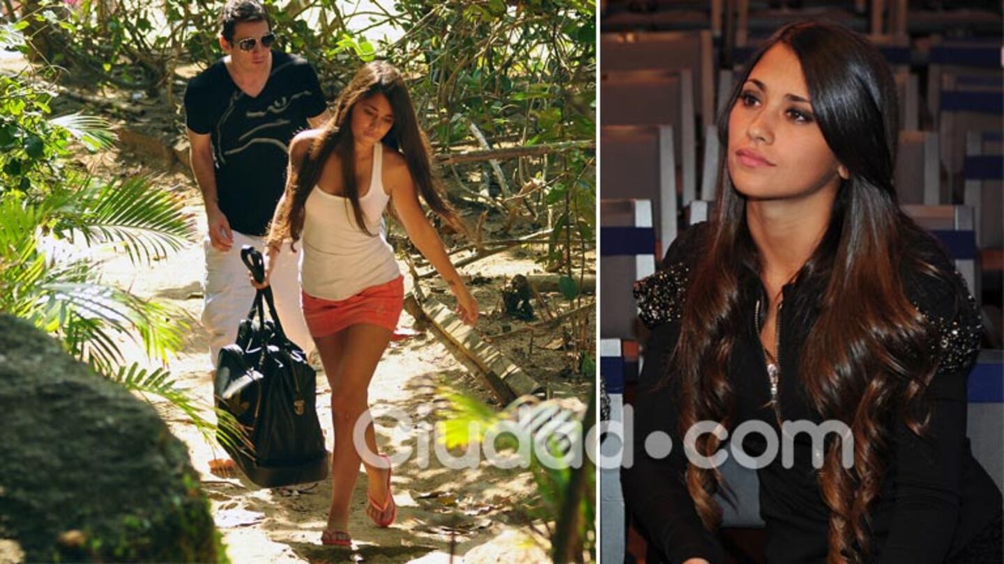 Lionel Messi y Antonella Roccuzzo están de vacaciones con sus dos hijos en Bahamas. Fotos: achivo AFP.