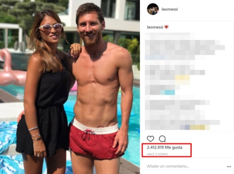 Lionel Messi y una foto veraniega mimosa con Antonela Roccuzzo