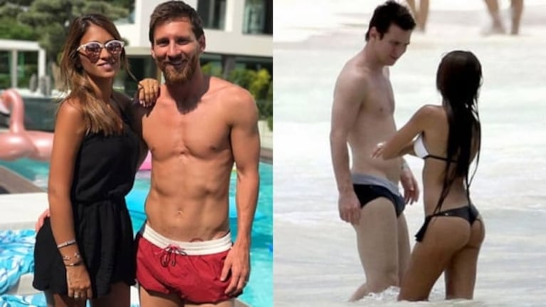 Lionel Messi y una foto veraniega mimosa con Antonela Roccuzzo