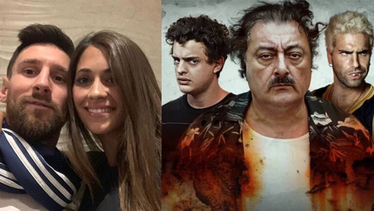 Lionel y Antonela son fans de El Marginal.