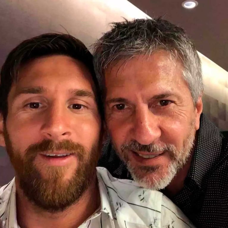 Lionel y Jorge Messi (Foto: Instagram @jorge.sole)
