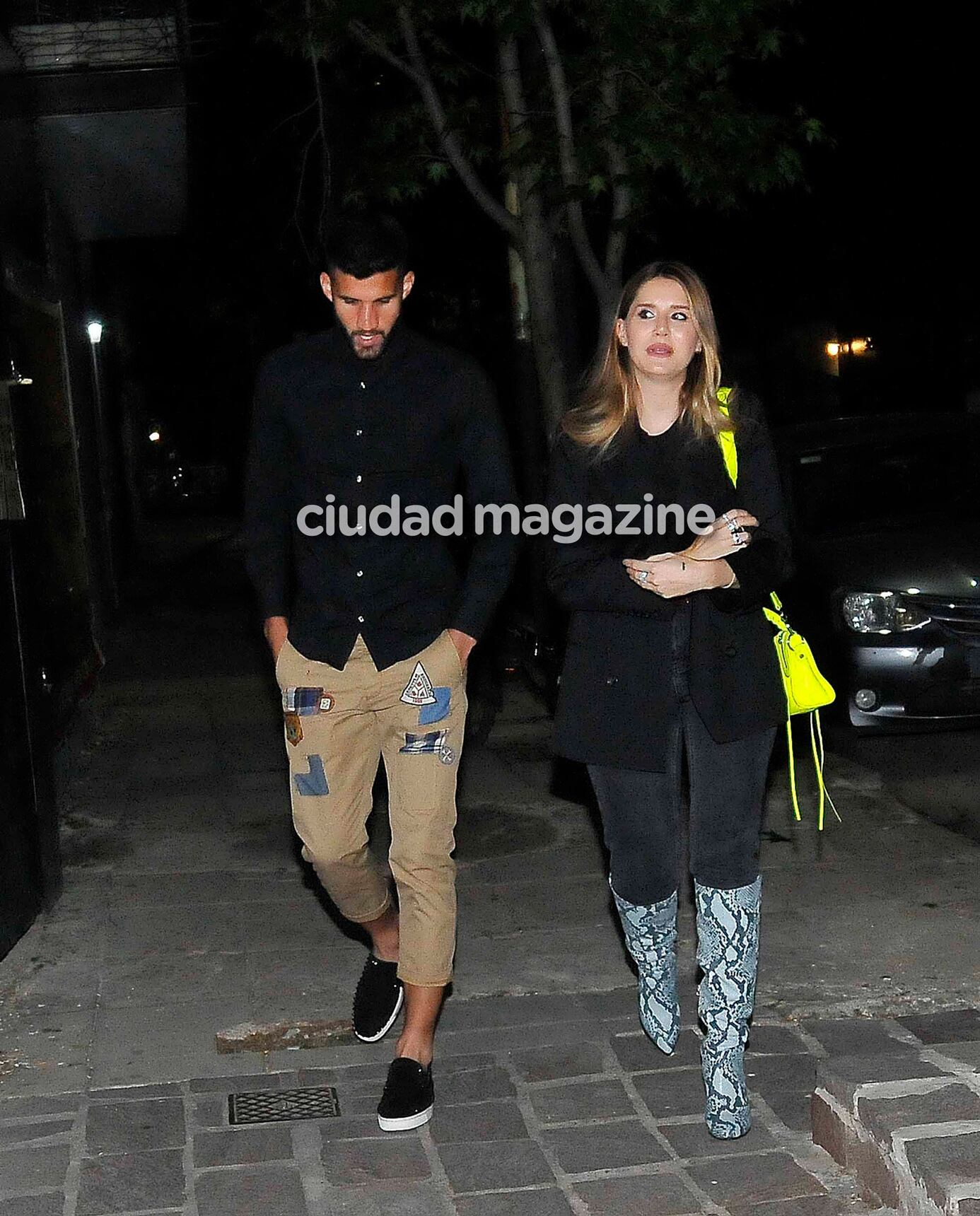 Lisandro Lopez y Micaela Tinelli en el cumpleaños de Candelaria Tinelli. (Fotos: Movilpress)