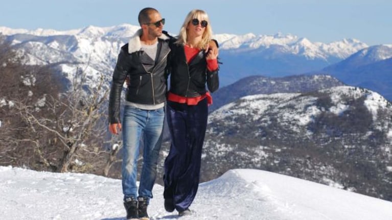 Liz Solari pasó unas soñadas vacaciones en Chapelco junto a su novio. (Foto: Gentileza Público Press Group)